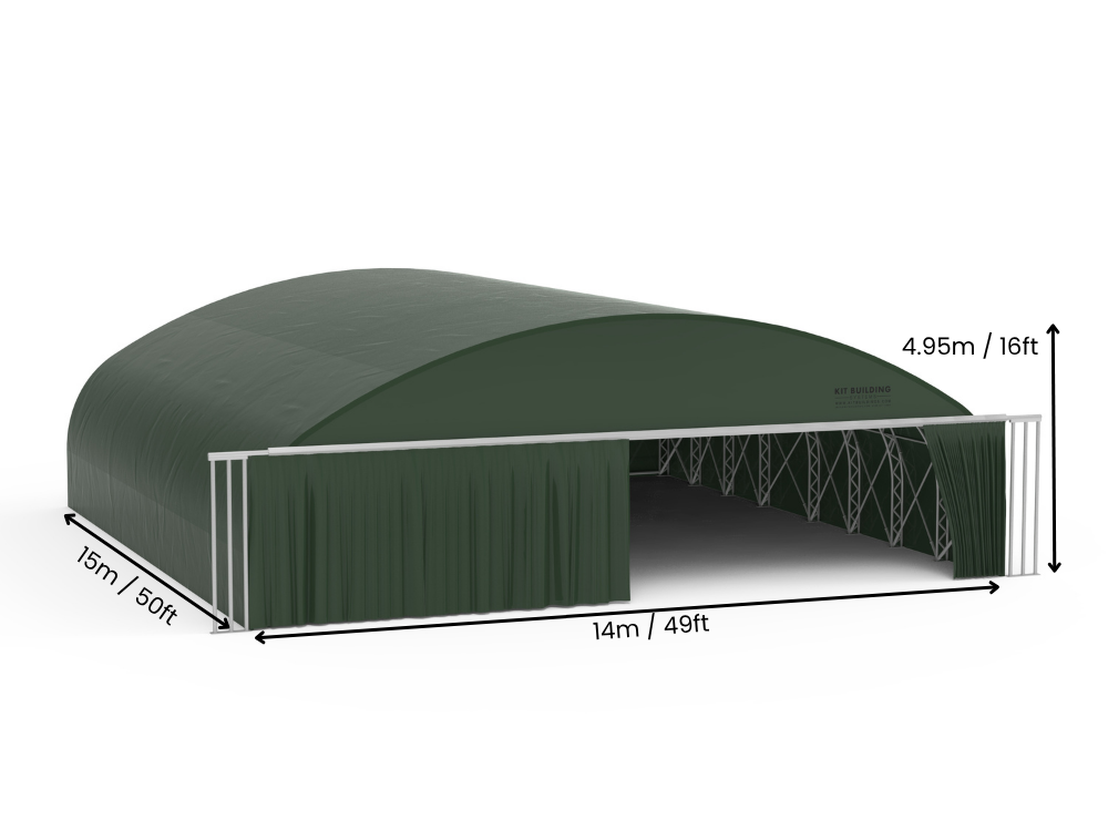 Hangar à avions en tissu