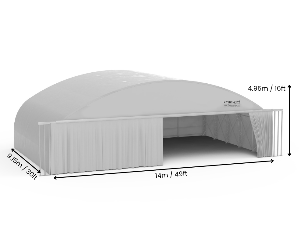 Hangar à avions en tissu
