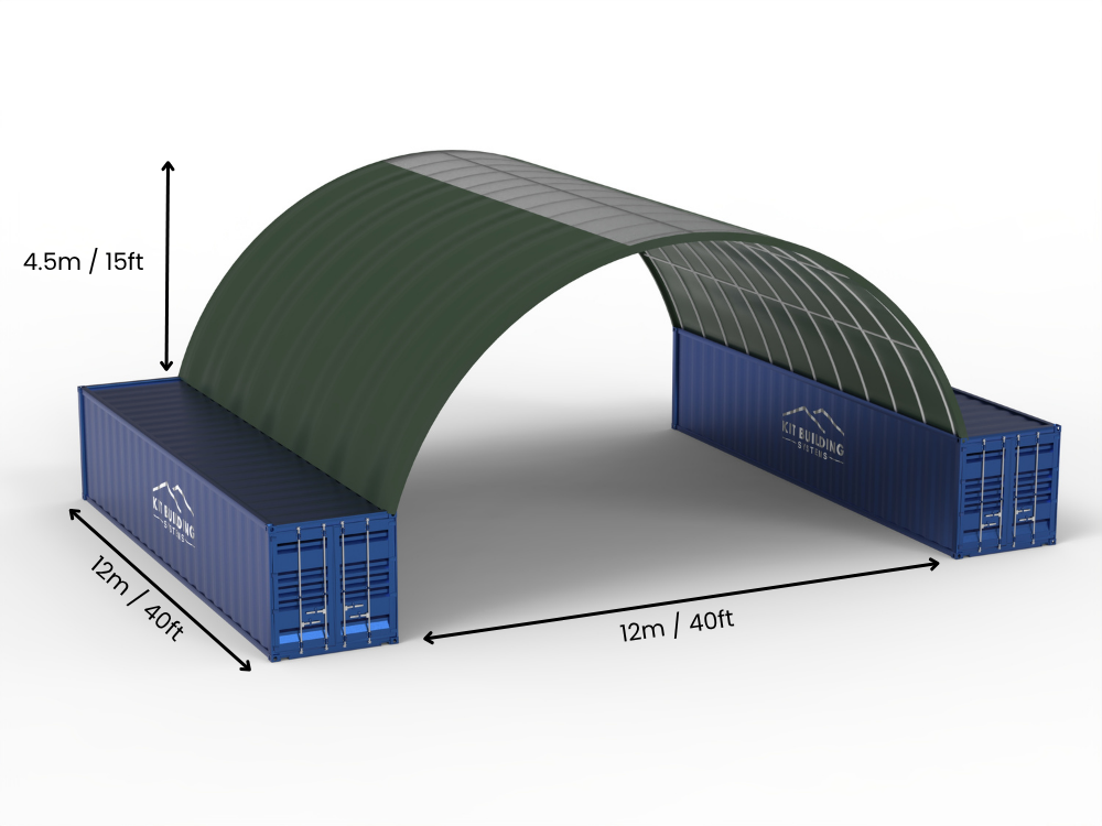 Containerluifels - 40ft x 20ft x 15ft (12m x 6m x 4,5m)