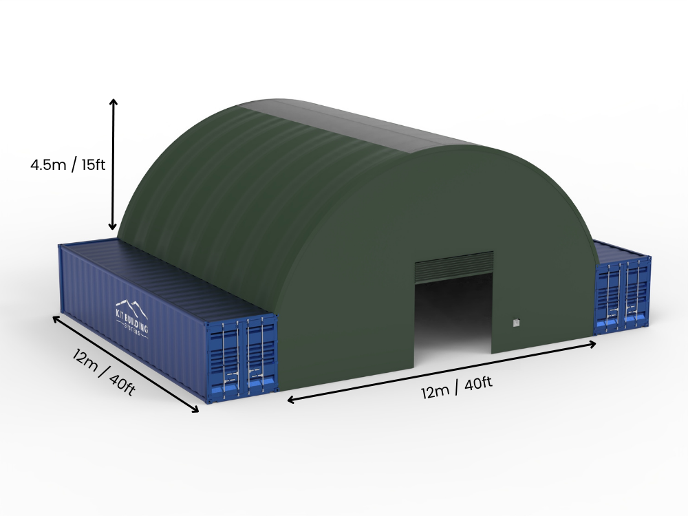 Containerluifels - 40ft x 20ft x 15ft (12m x 6m x 4,5m)