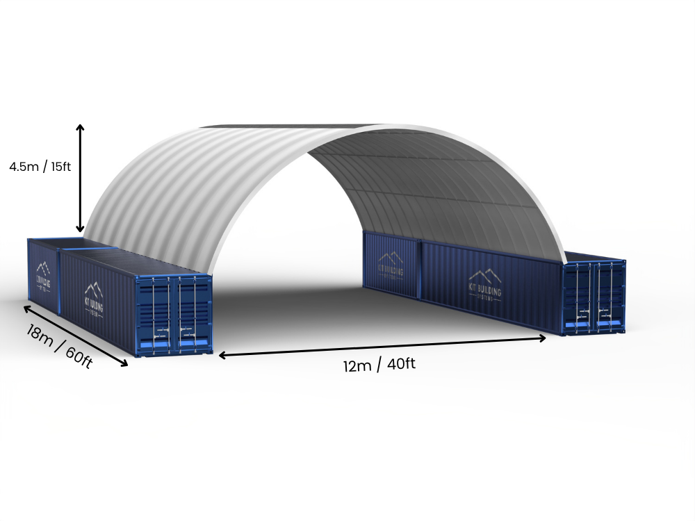 Containerluifels - 40ft x 20ft x 15ft (12m x 6m x 4,5m)