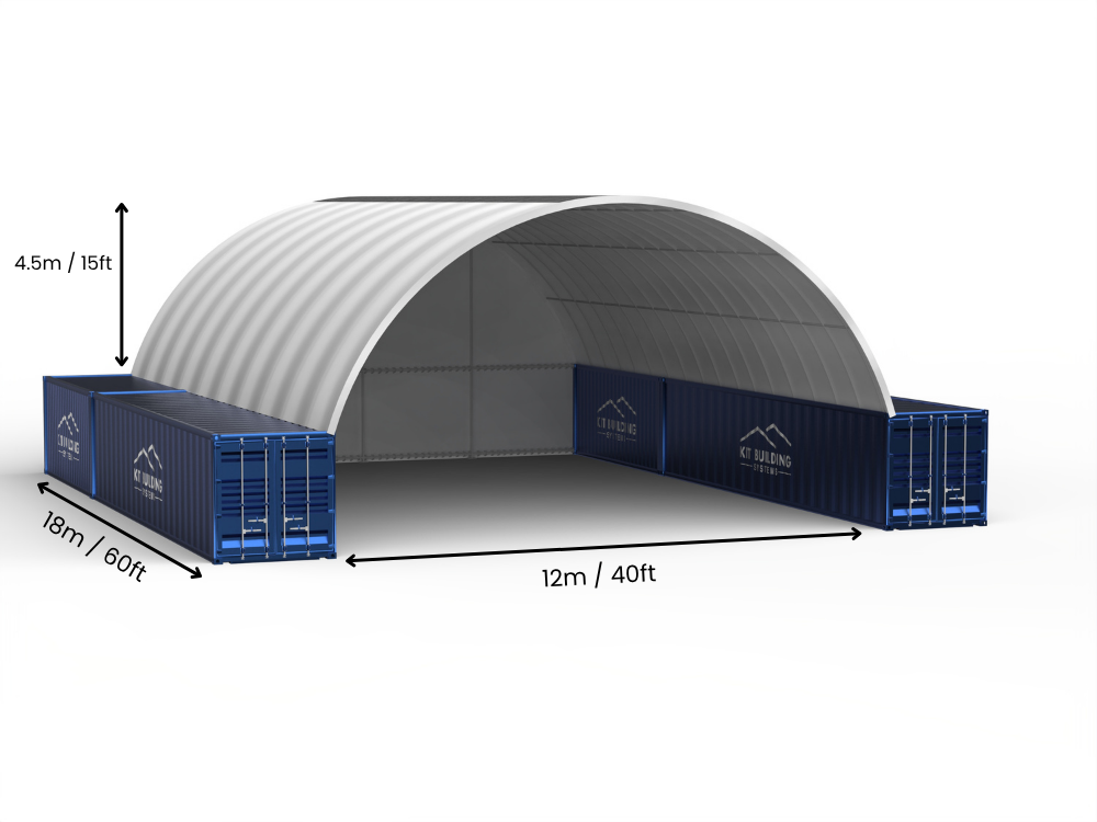 Containerluifels - 40ft x 20ft x 15ft (12m x 6m x 4,5m)