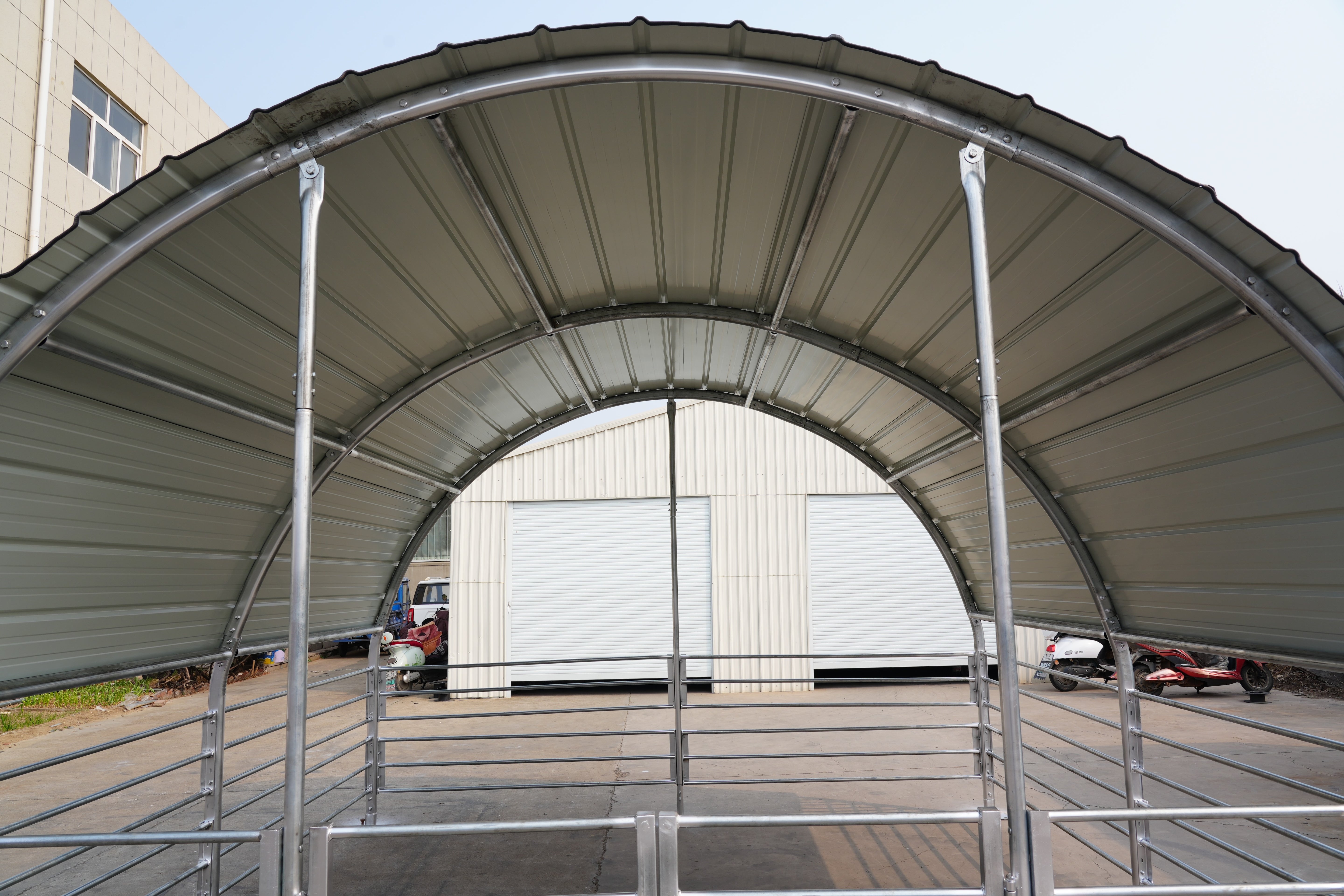 Stalen Afgesloten Veestallen