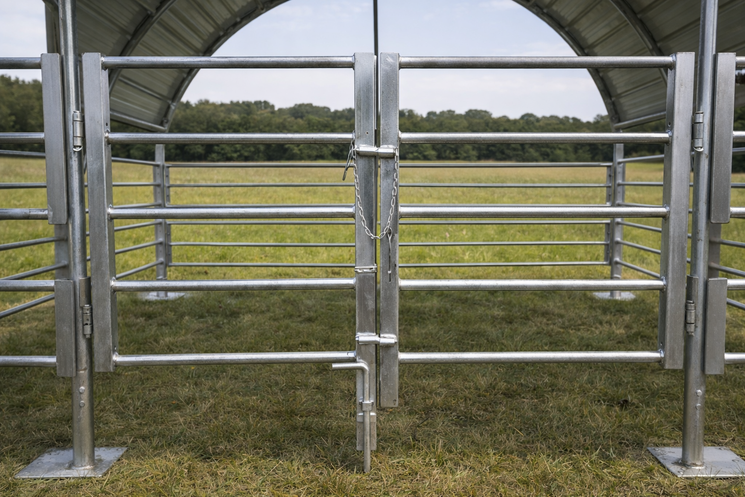 Stalen Afgesloten Veestallen