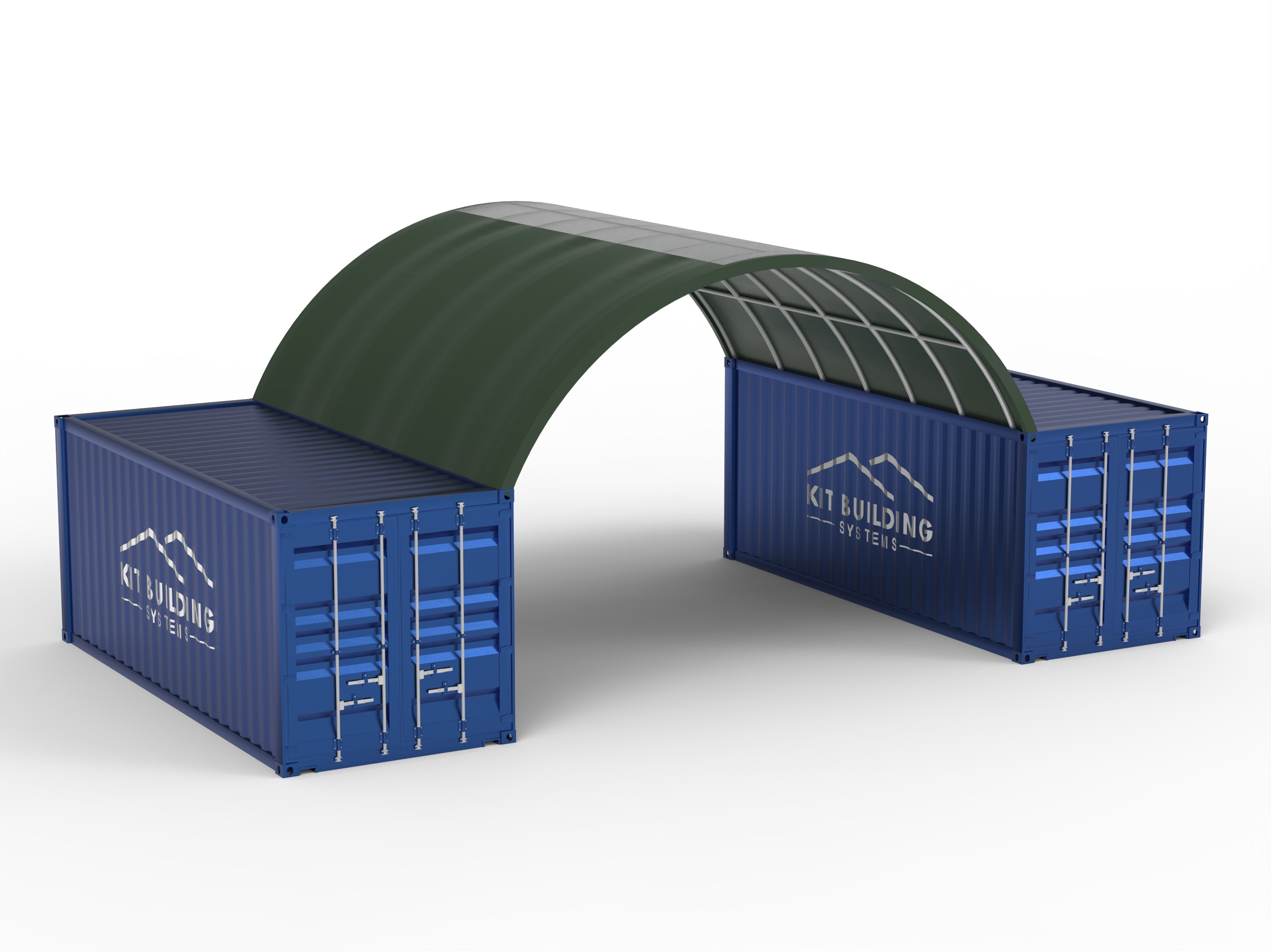 Auvents de conteneurs - 20 pieds x 20 pieds x 6,5 pieds (6 mx 6 mx 2 m)