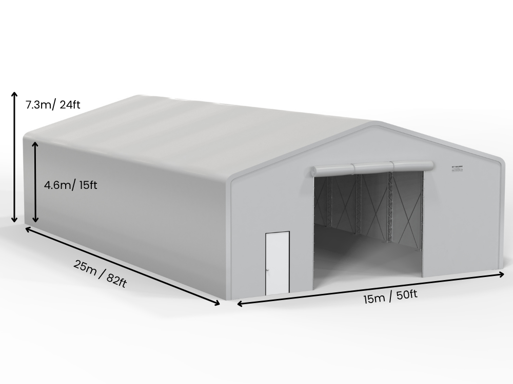 Bâtiments de stockage en toile | Double ferme