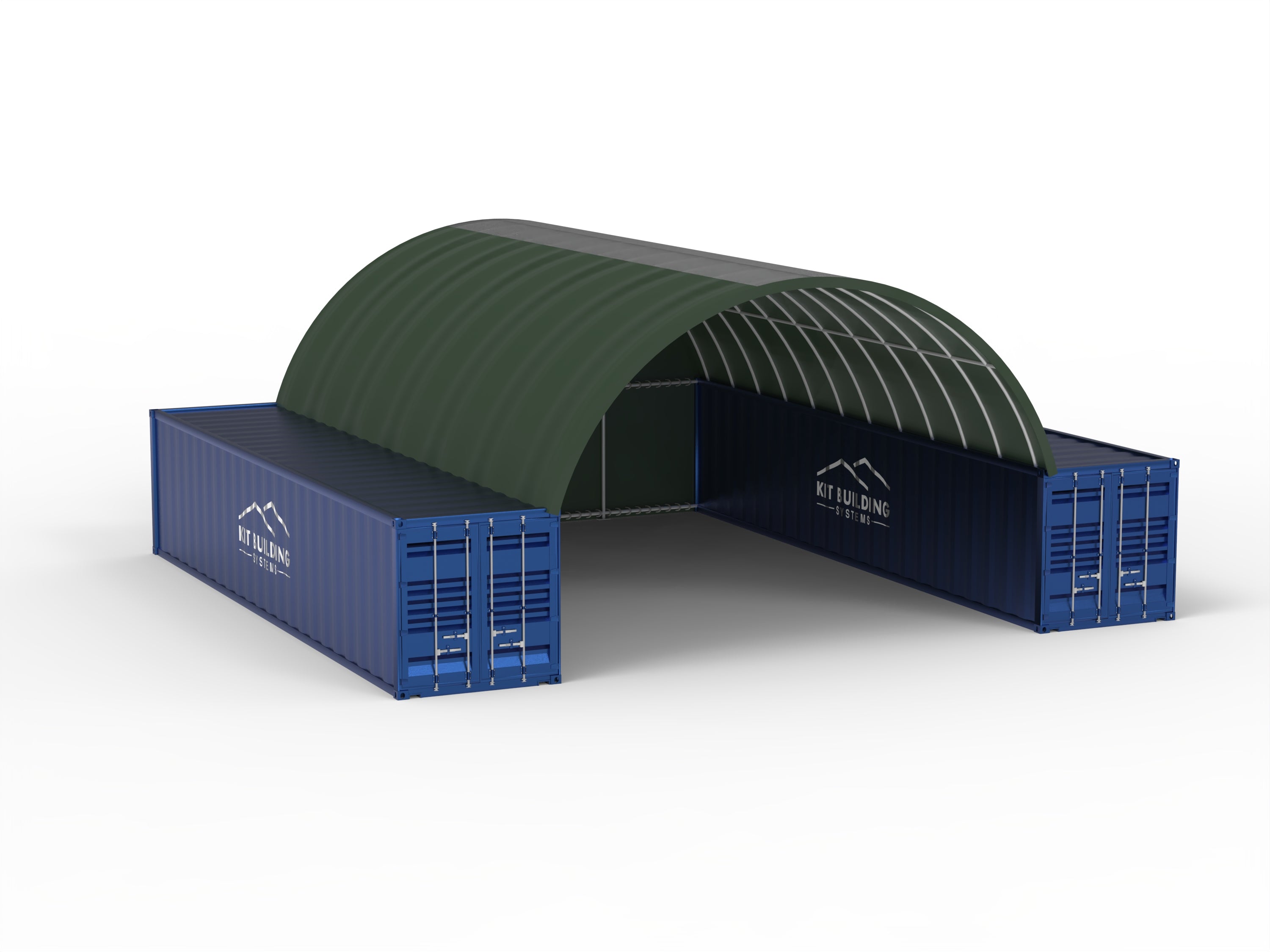 Container&shy;überdachung (8m x 12m x 3m)