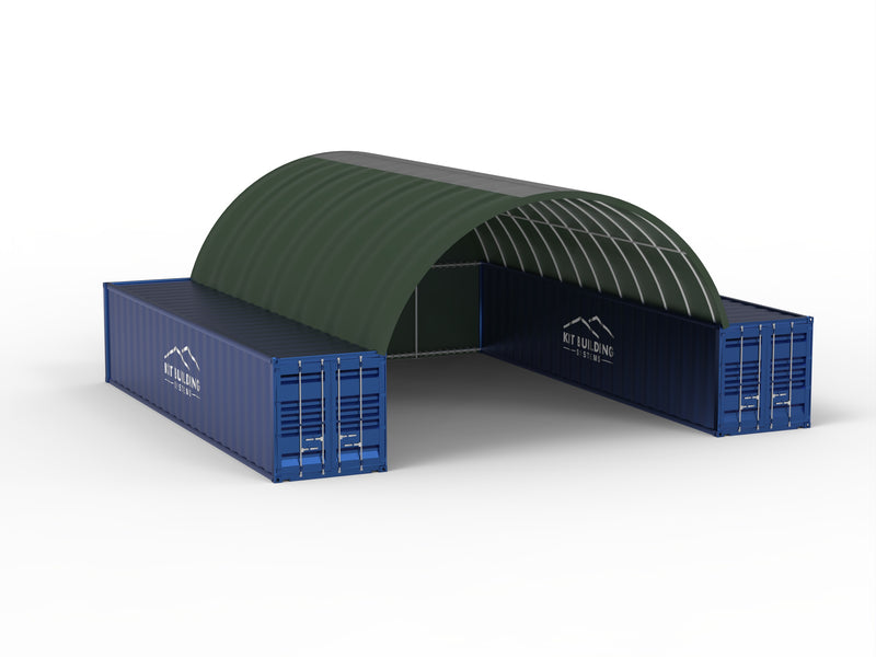Container&shy;überdachung (8m x 12m x 3m)