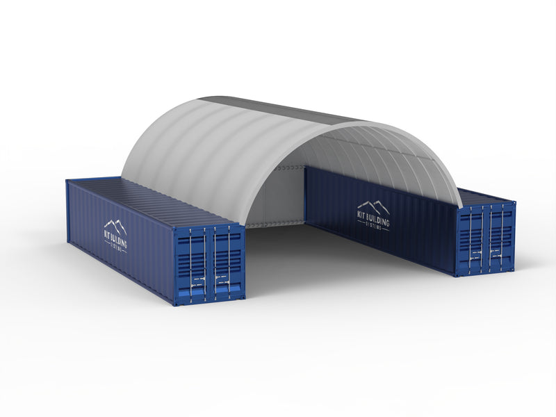 Container&shy;überdachung (8m x 12m x 3m)