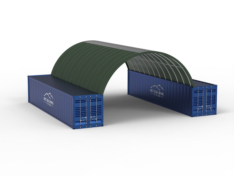Container&shy;überdachung (8m x 12m x 3m)