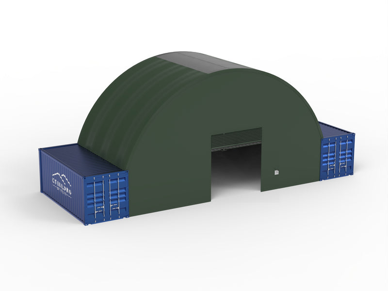 Containerüberdachungen – 40 Fuß x 20 Fuß x 15 Fuß (12 m x 6 m x 4,5 m)