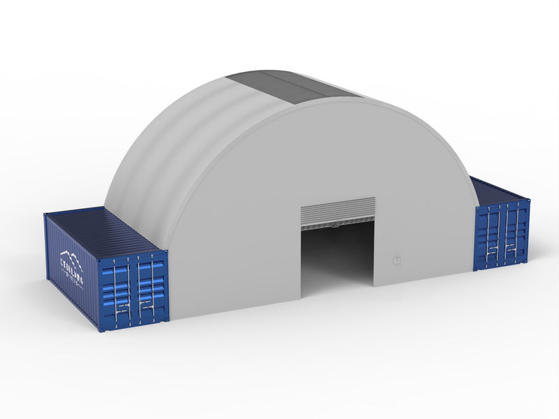 Containerüberdachungen – 40 Fuß x 20 Fuß x 15 Fuß (12 m x 6 m x 4,5 m)