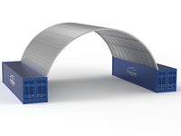 Stahlcontainer-Überdachungen - 10m x 12m x 3,6m (33ft x 40ft x 12ft)