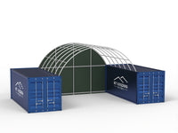 Geschlossene Rückwand für Containerunterkünfte
