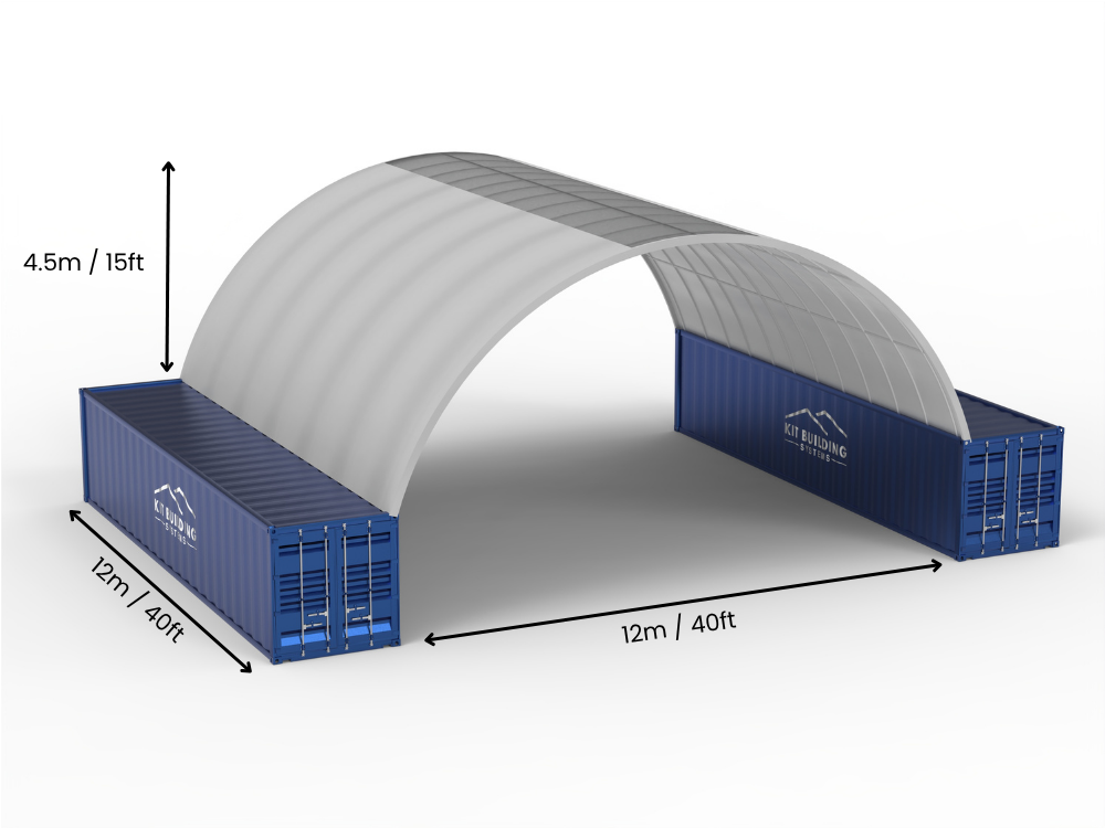 Containerluifels - 40ft x 20ft x 15ft (12m x 6m x 4,5m)