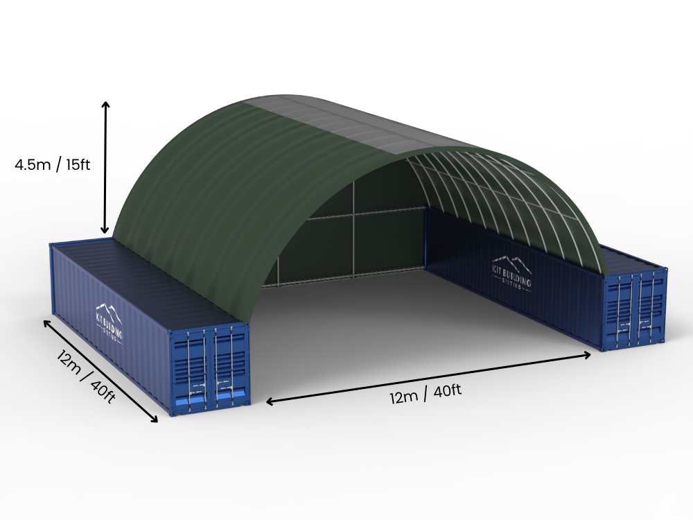 Containerluifels - 40ft x 20ft x 15ft (12m x 6m x 4,5m)