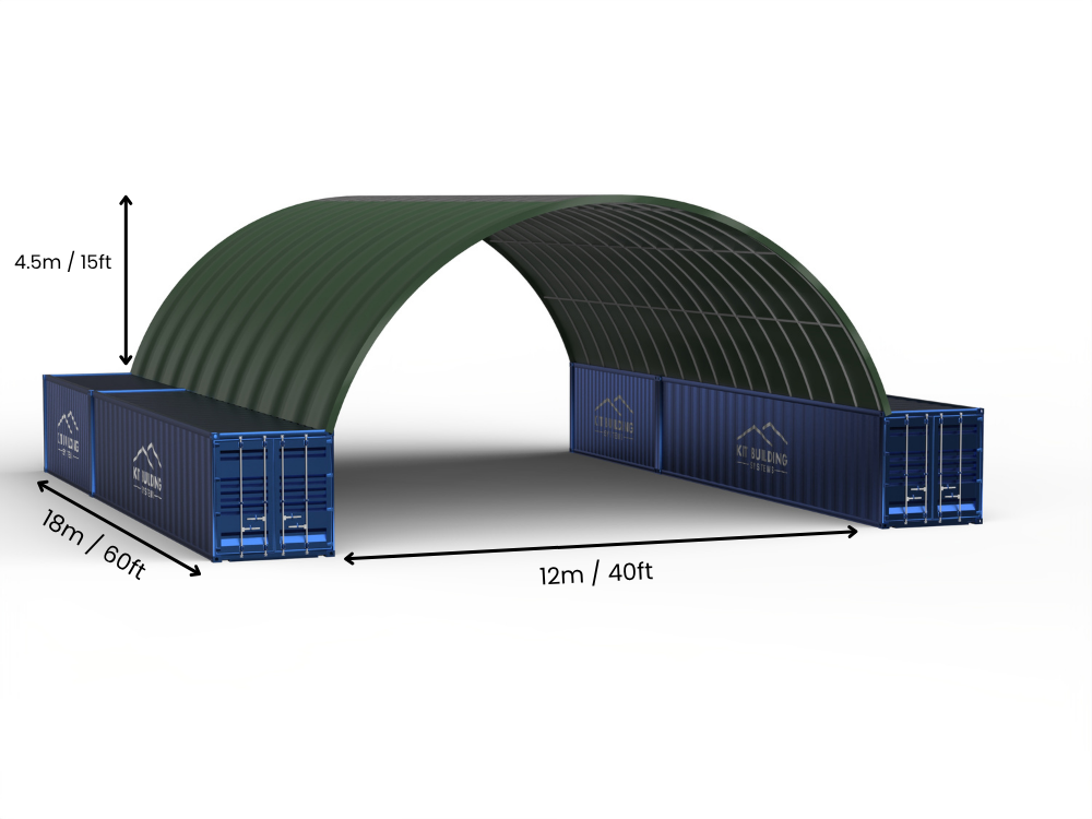 Containerluifels - 40ft x 20ft x 15ft (12m x 6m x 4,5m)