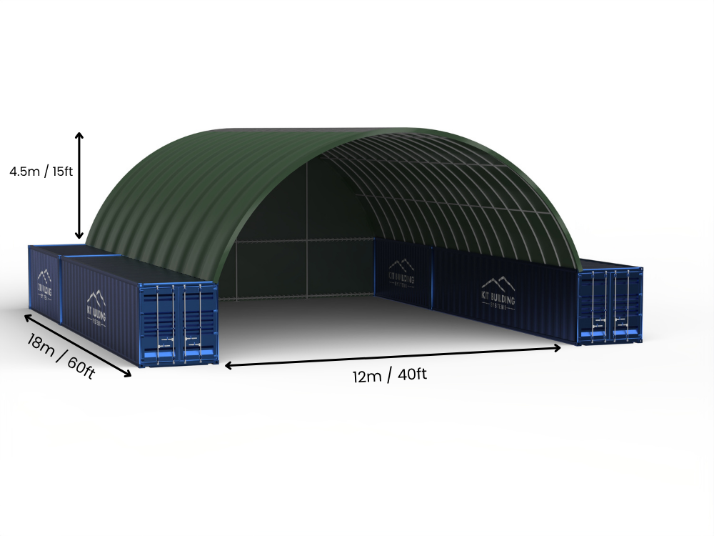 Containerluifels - 40ft x 20ft x 15ft (12m x 6m x 4,5m)