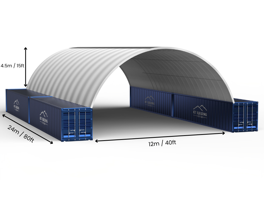 Containerluifels - 40ft x 20ft x 15ft (12m x 6m x 4,5m)