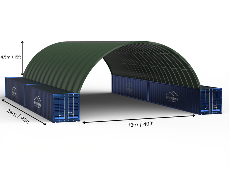 Containerluifels - 40ft x 20ft x 15ft (12m x 6m x 4,5m)