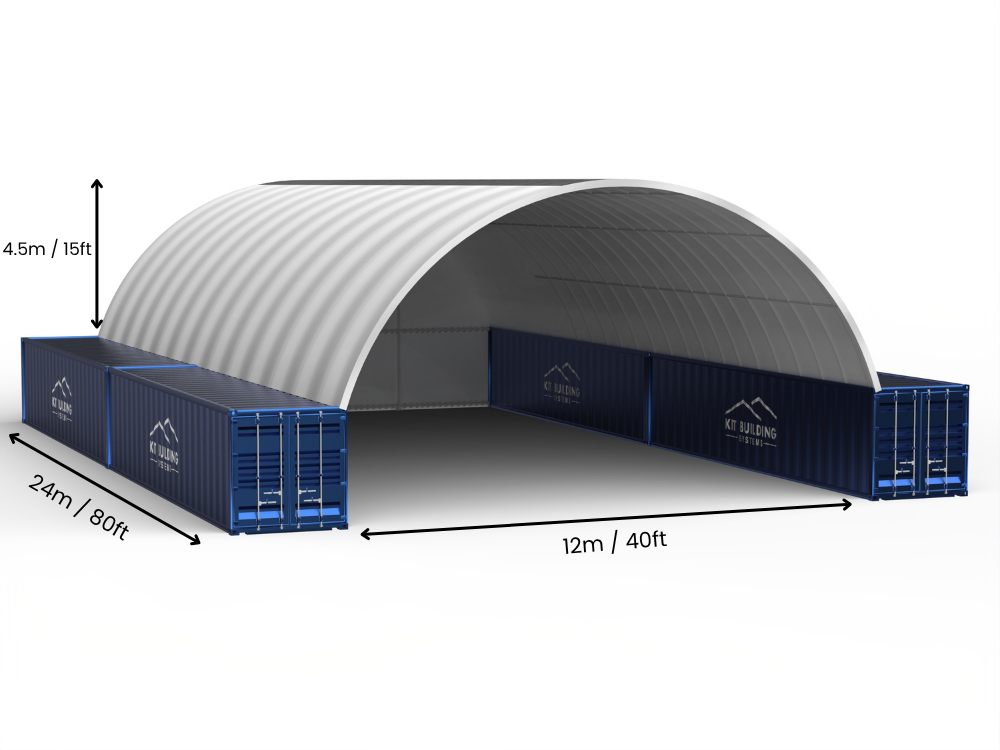 Containerluifels - 40ft x 20ft x 15ft (12m x 6m x 4,5m)