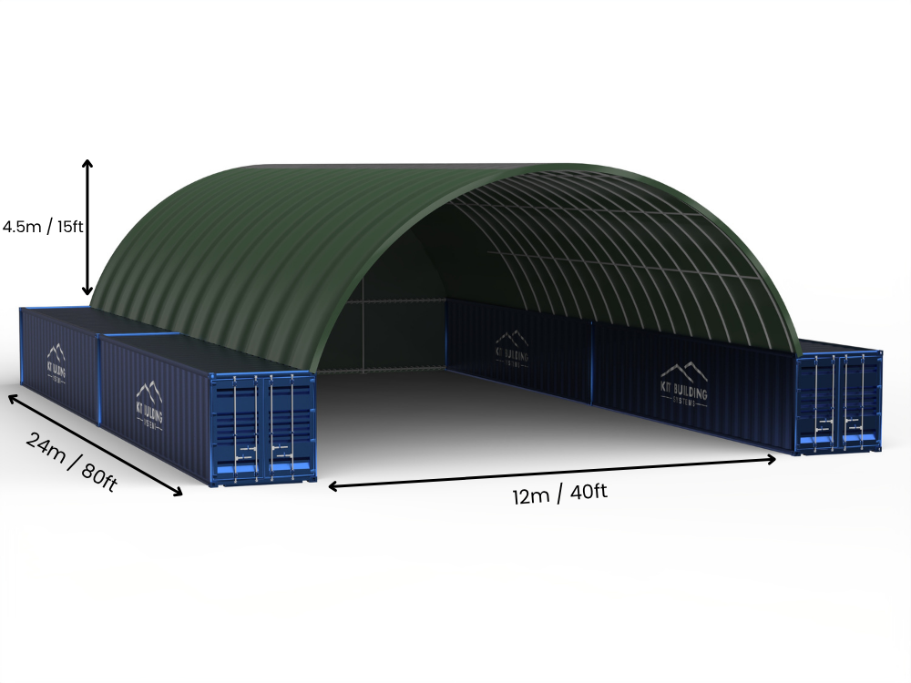 Containerluifels - 40ft x 20ft x 15ft (12m x 6m x 4,5m)