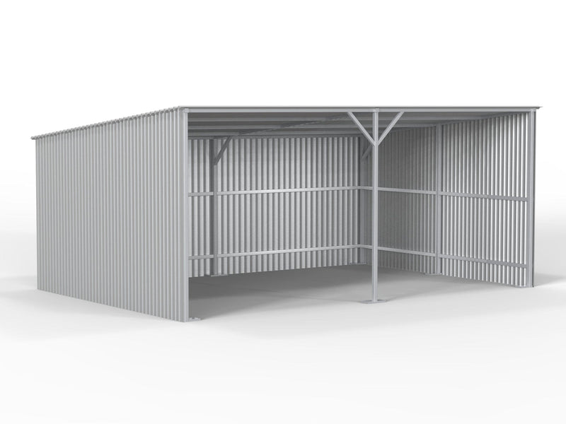 Kit Buildings Agricultural Buildings 18ft x 12ft x 8ft (5.5x3.7x2.4m) Steel Field Shelters