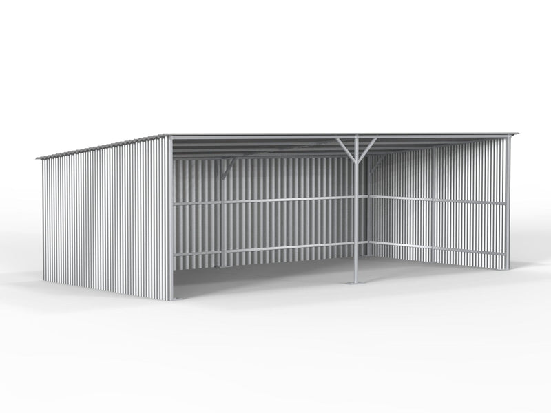 Kit Buildings Agricultural Buildings 24ft x 12ft x 8ft (7.3x3.7x2.4m) Steel Field Shelters