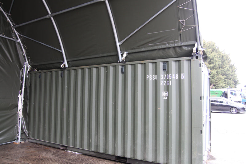 Kit Buildings Container Shelter - 33ft x 20ft x 12ft (10m x 6m x 3.6m)