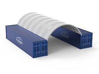 Containerüberdachungen – 20 Fuß x 40 Fuß x 6,5 Fuß (6 m x 12 m x 2 m)